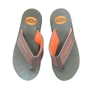 Kona Brewing Flip Flops Sandals Brown Bottle Opener Thong‎ Style Women’s size 8